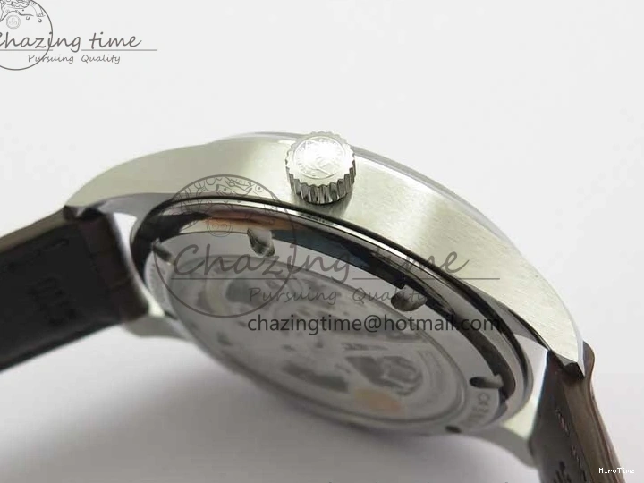 MIROTIME 0201 Original Portuguese IW358304 ZF 1:1 Best Edition SS White Dial RG Markers on Leather Strap A 7077